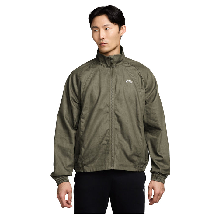 Nike SB Denim Full Zip Track Jacket Medium Olive/White