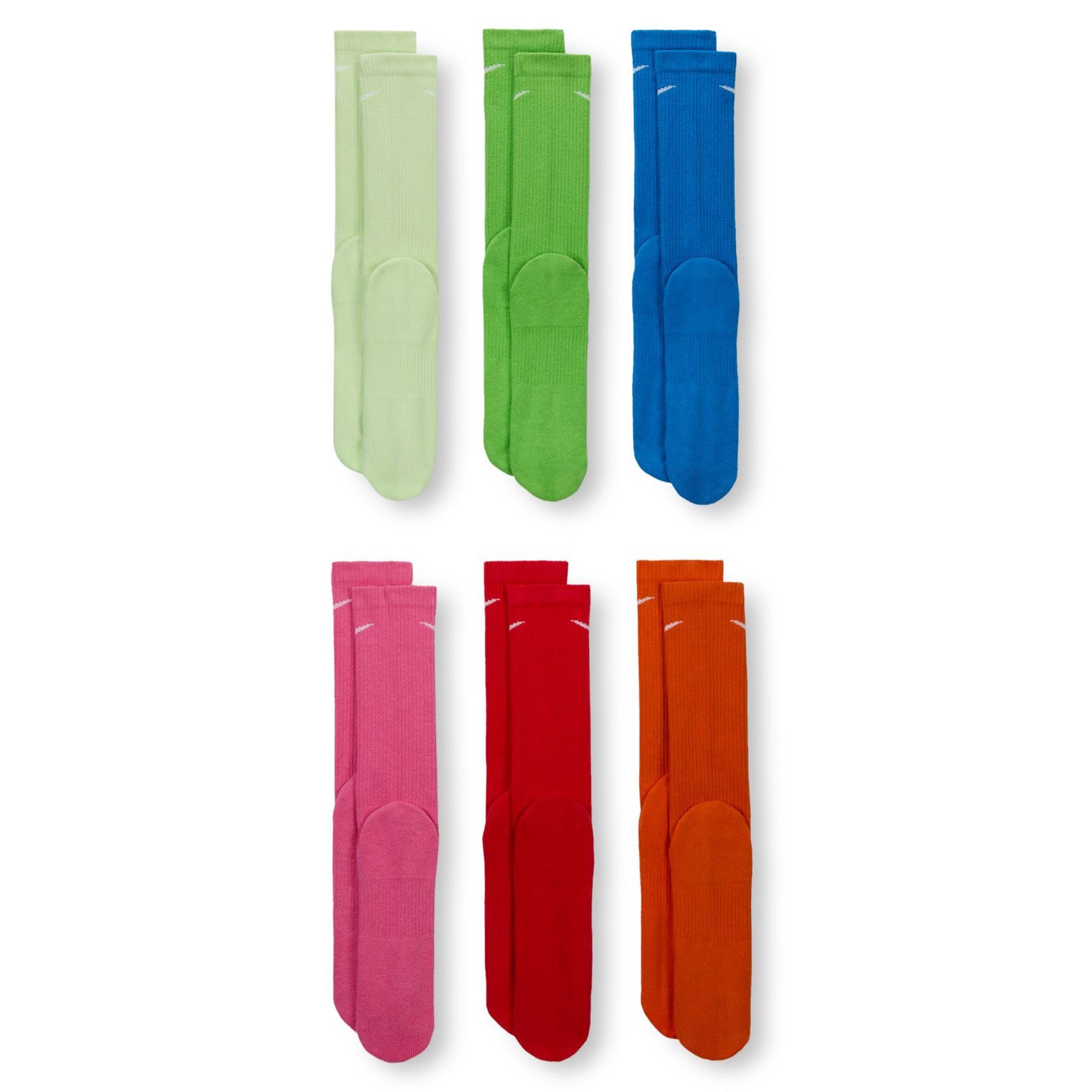 Nike SB Everyday Plus Cushioned Crew Socks Bright 6 Pack