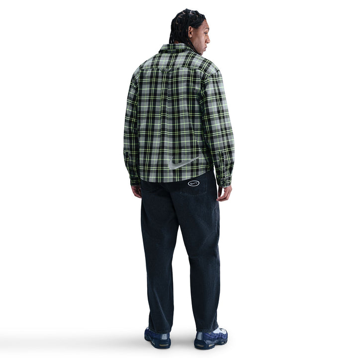 Nike SB LS Flannel Koston Dark Smoke Grey/Volt