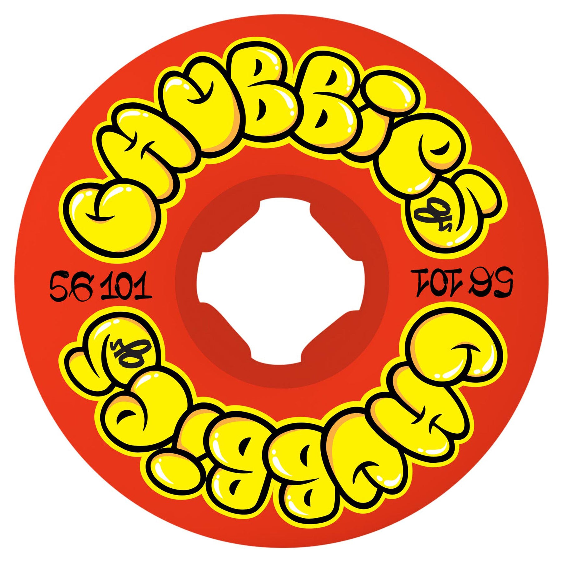 OJ Wheels Throw Ups Chubbies Red Wheels 56mm 101a