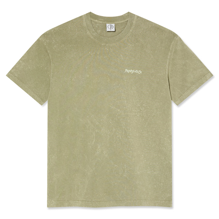 Polar Skate Co, Acid Tee Surf Logo Light Green