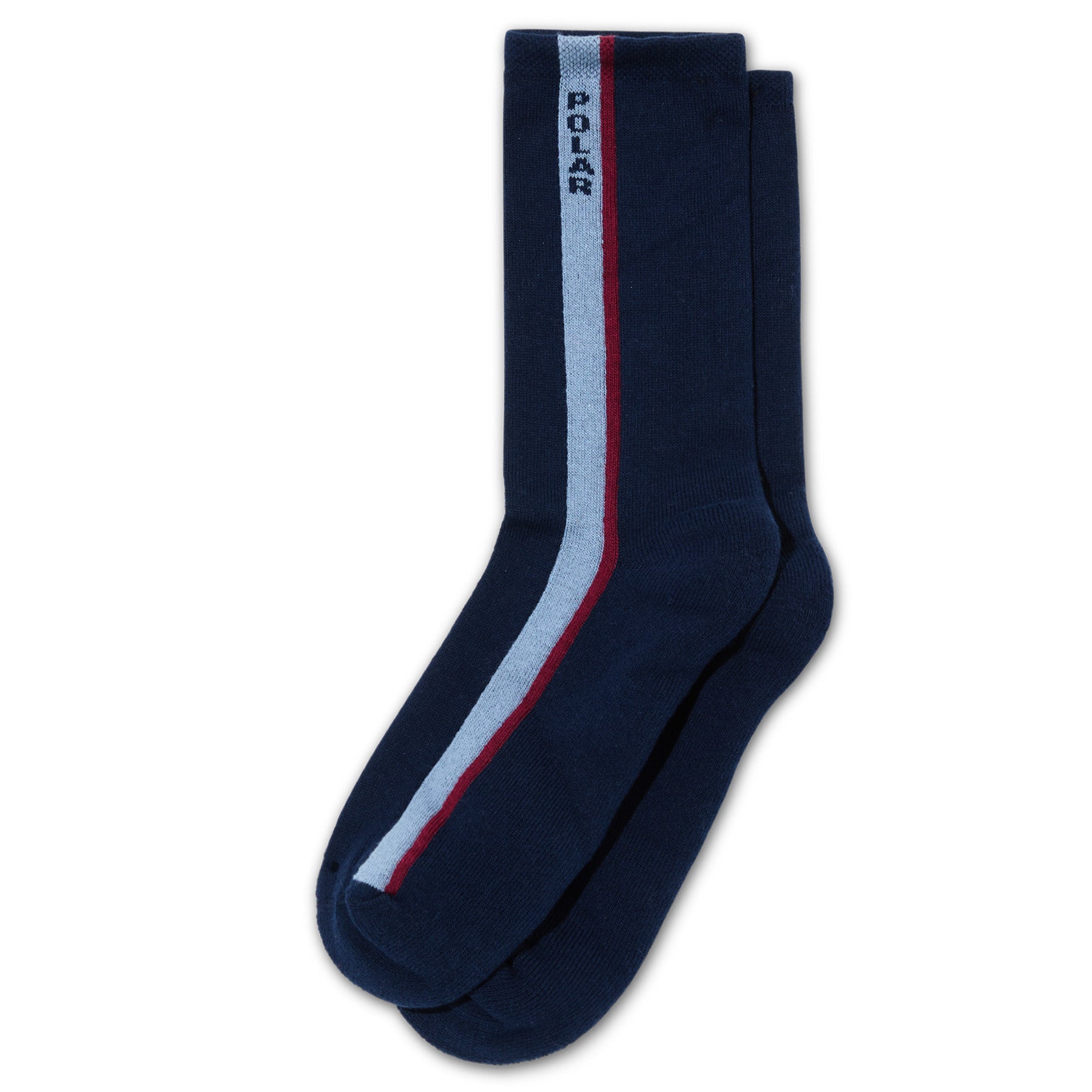 Polar Skate Co. Business Socks Side Stripe Navy