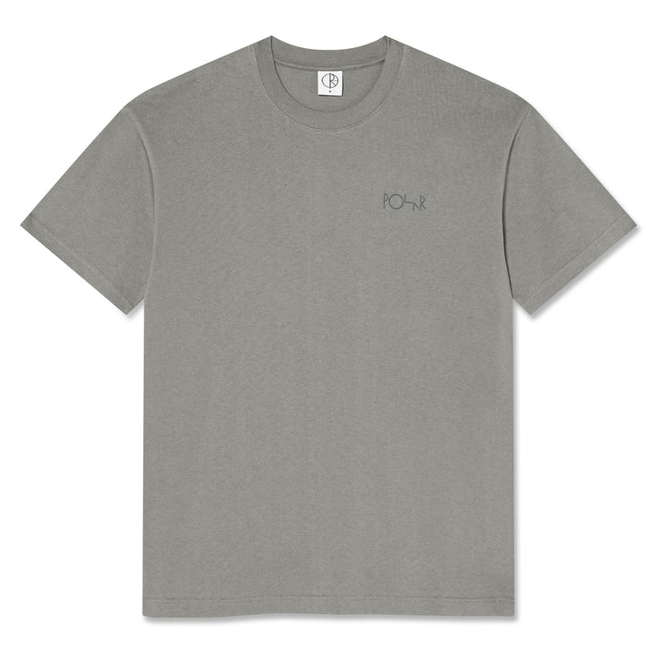 Polar Skate Co. Contrast Tee Stroke Logo Grey