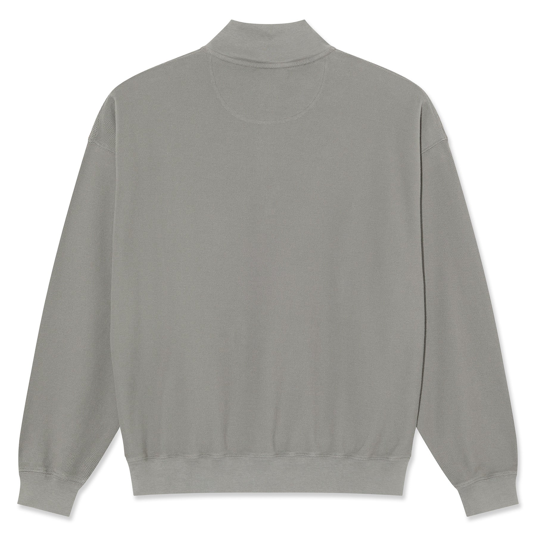 Polar Skate Co, Half Zip LS Shirt Pique Grey