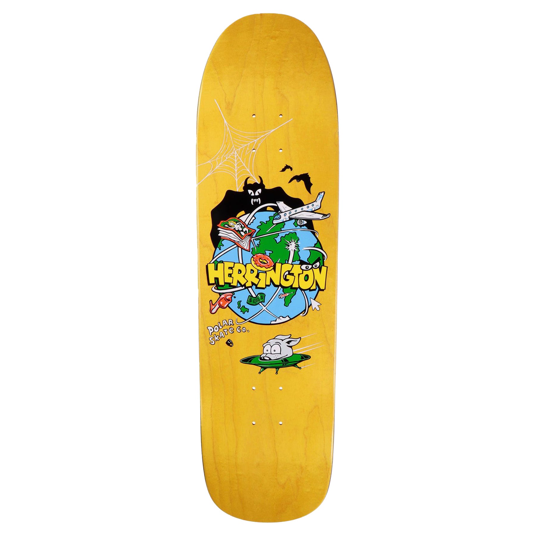 Polar Skate Co. Herrington Planet Shaped Deck 1991 Jr.
