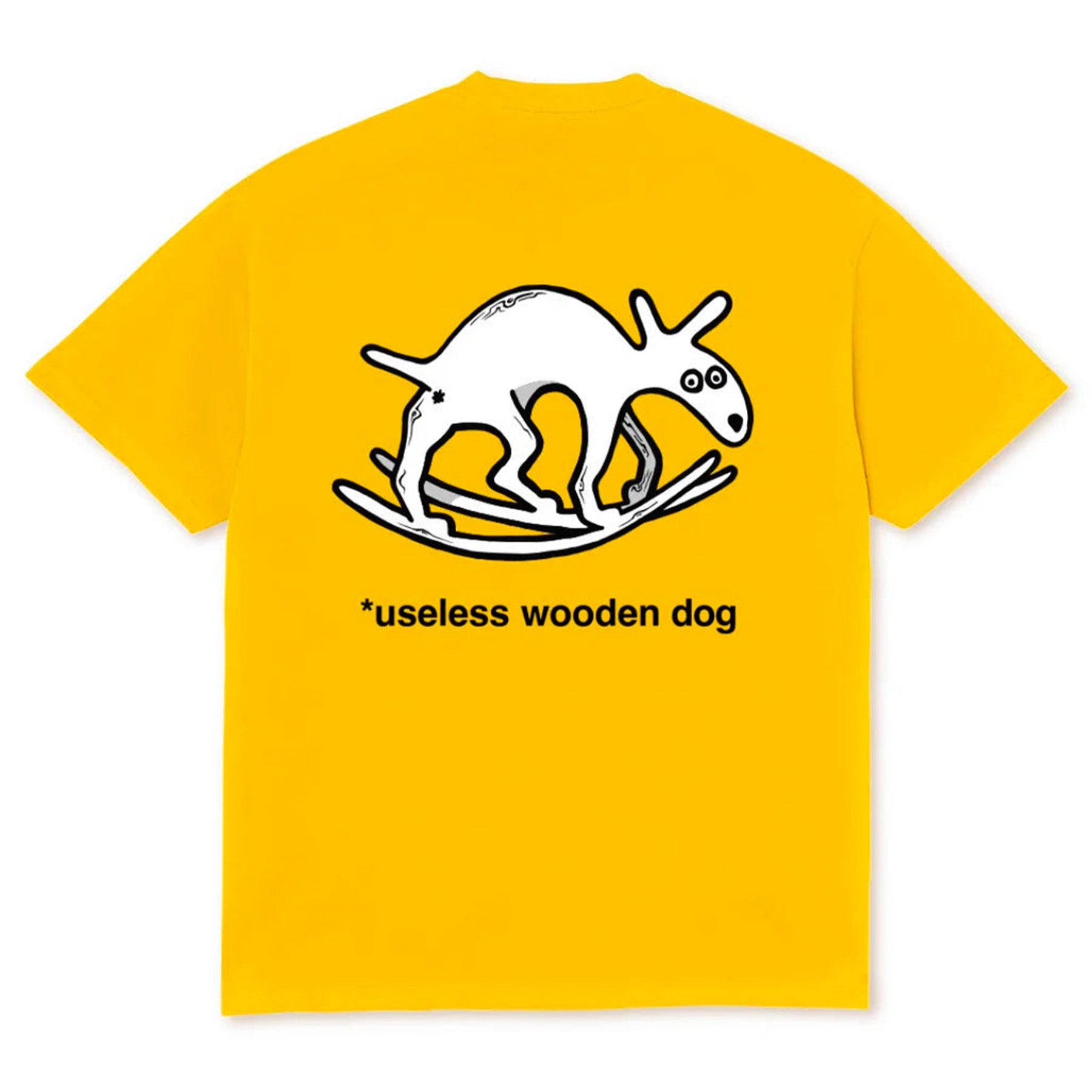Polar Skate Co. Useless Wooden Dog Tee Yellow