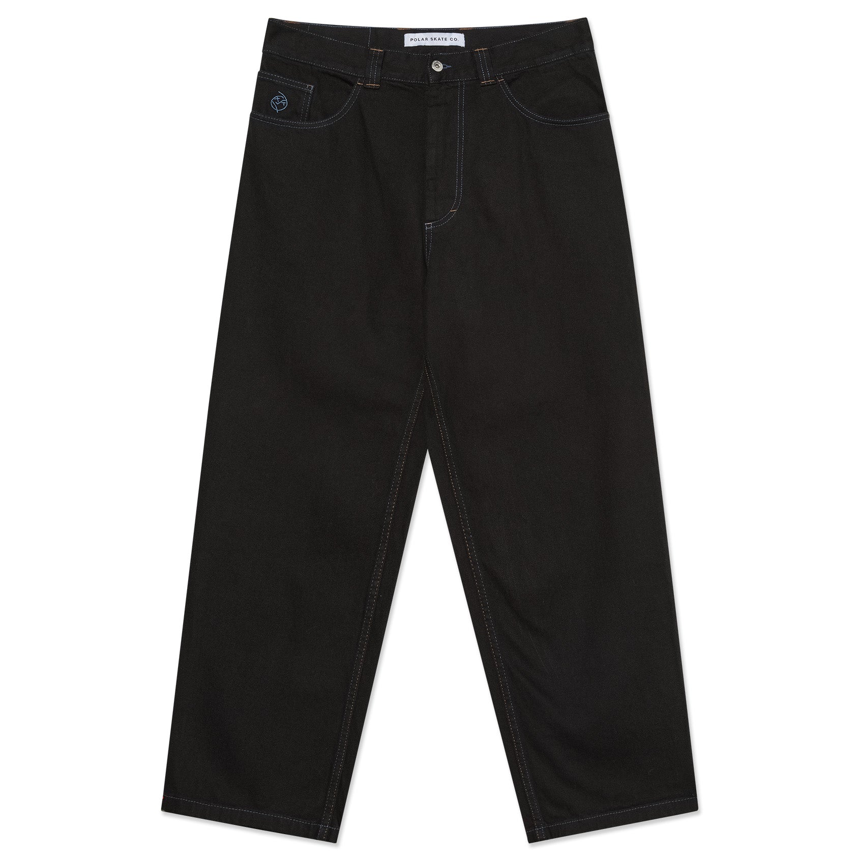Polar Skate Co. Big Boy Pants Black/Blue Stitching