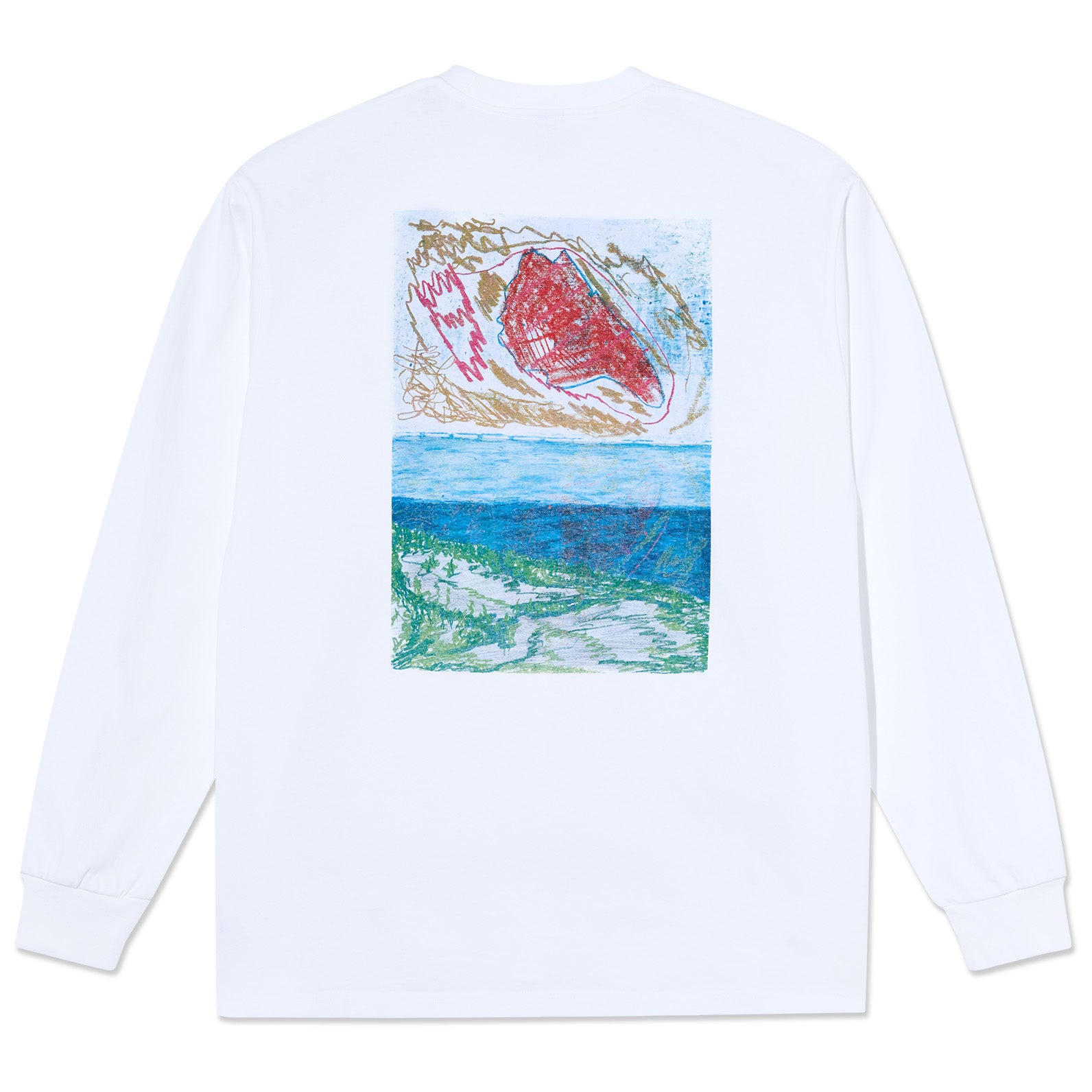 Polar Skate Co. Dunes LS Tee White