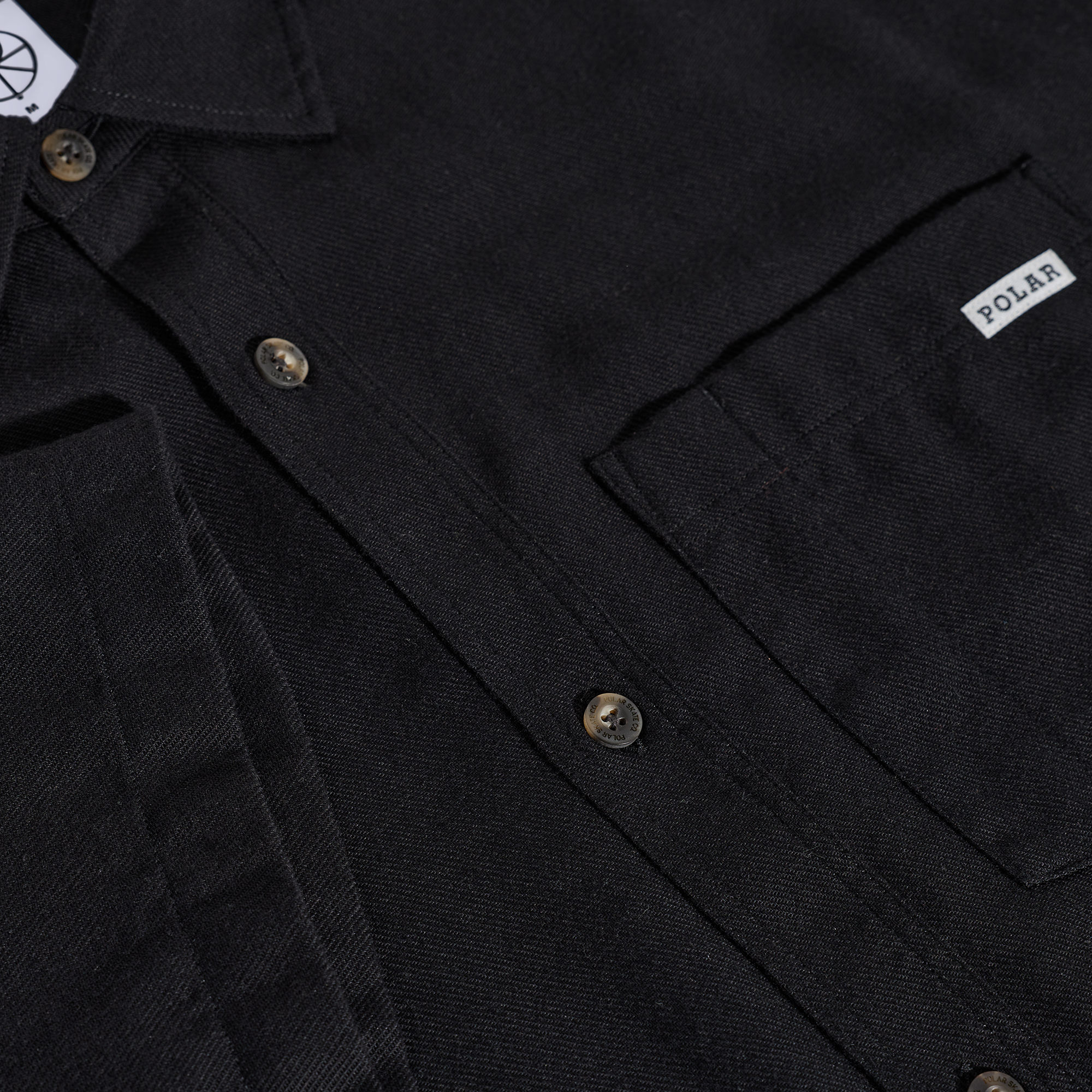 Polar Skate Co. Mitchell Shirt Black