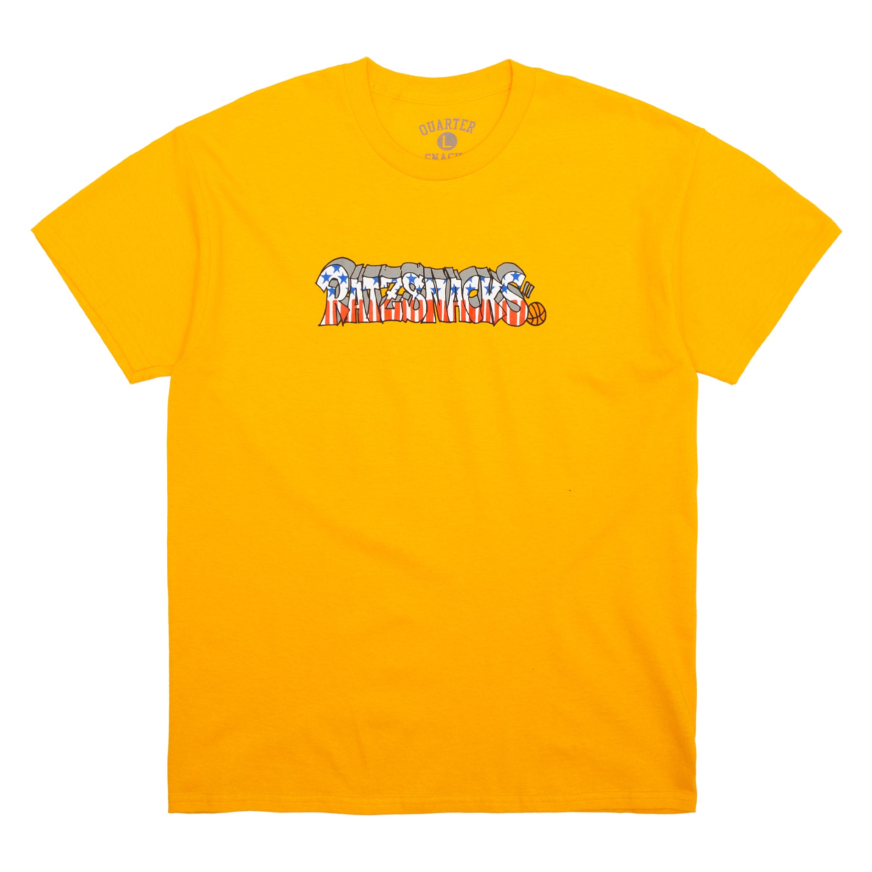 Quartersnacks x Rat Ratz Script Tee Yellow