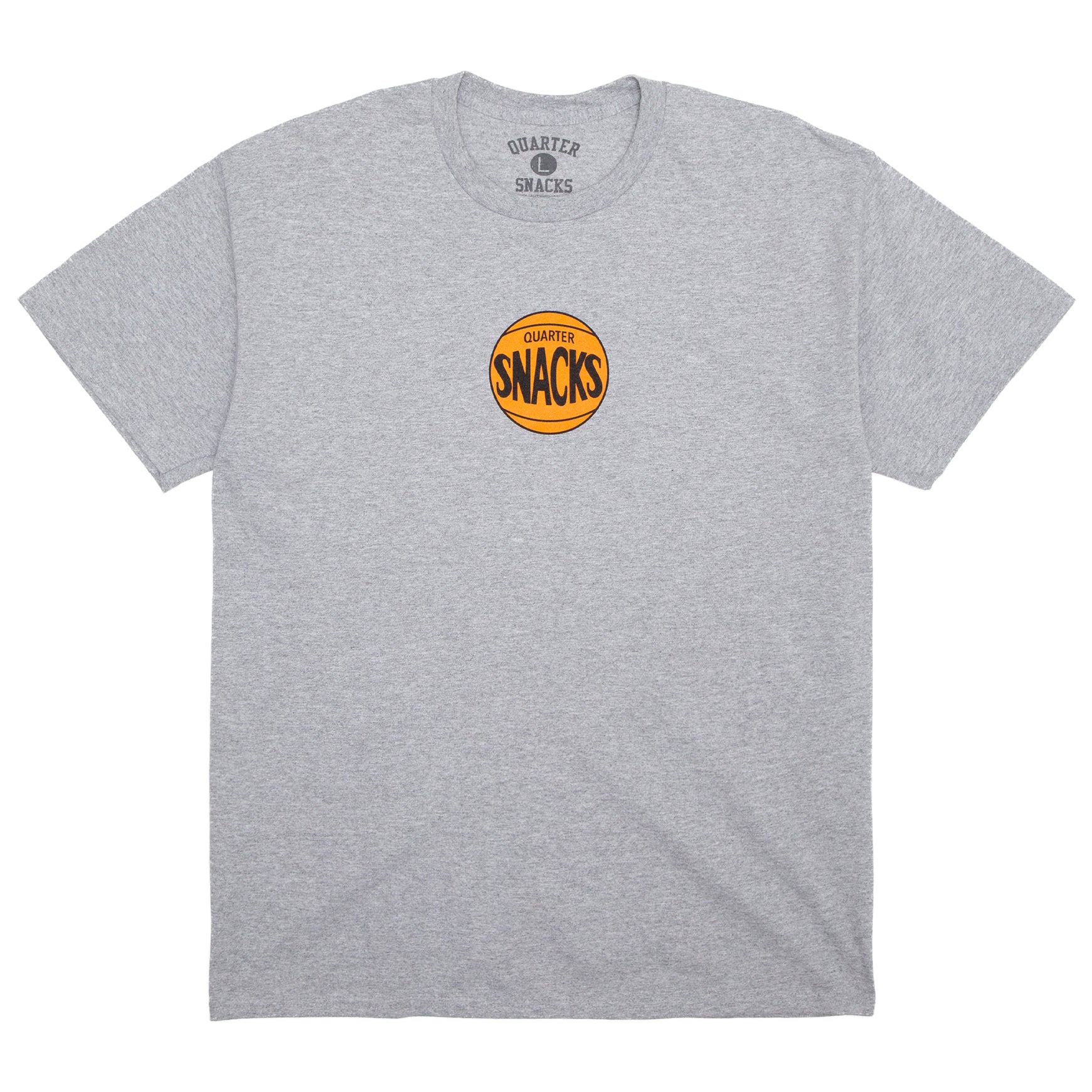 Quartersnacks 70's Logo Tee Heather Grey