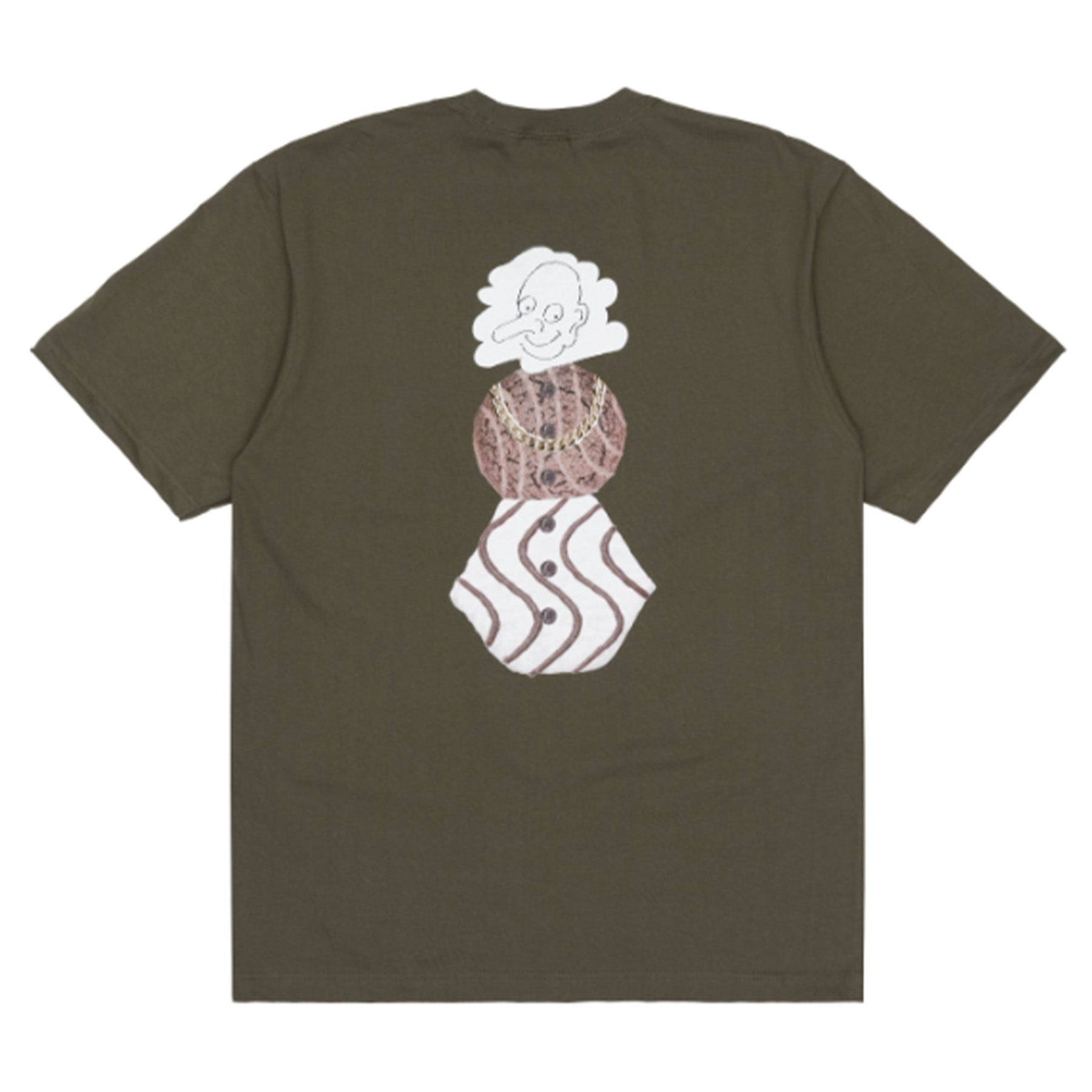Quartersnacks Whistler's Snackman Tee Army Green