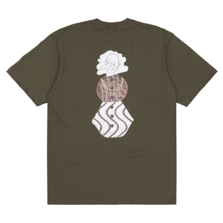 Quartersnacks Whistler's Snackman Tee Army Green