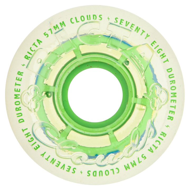 Ricta Wheels Clouds Clear Splatter Camo Green 57mm 78a Hybrid
