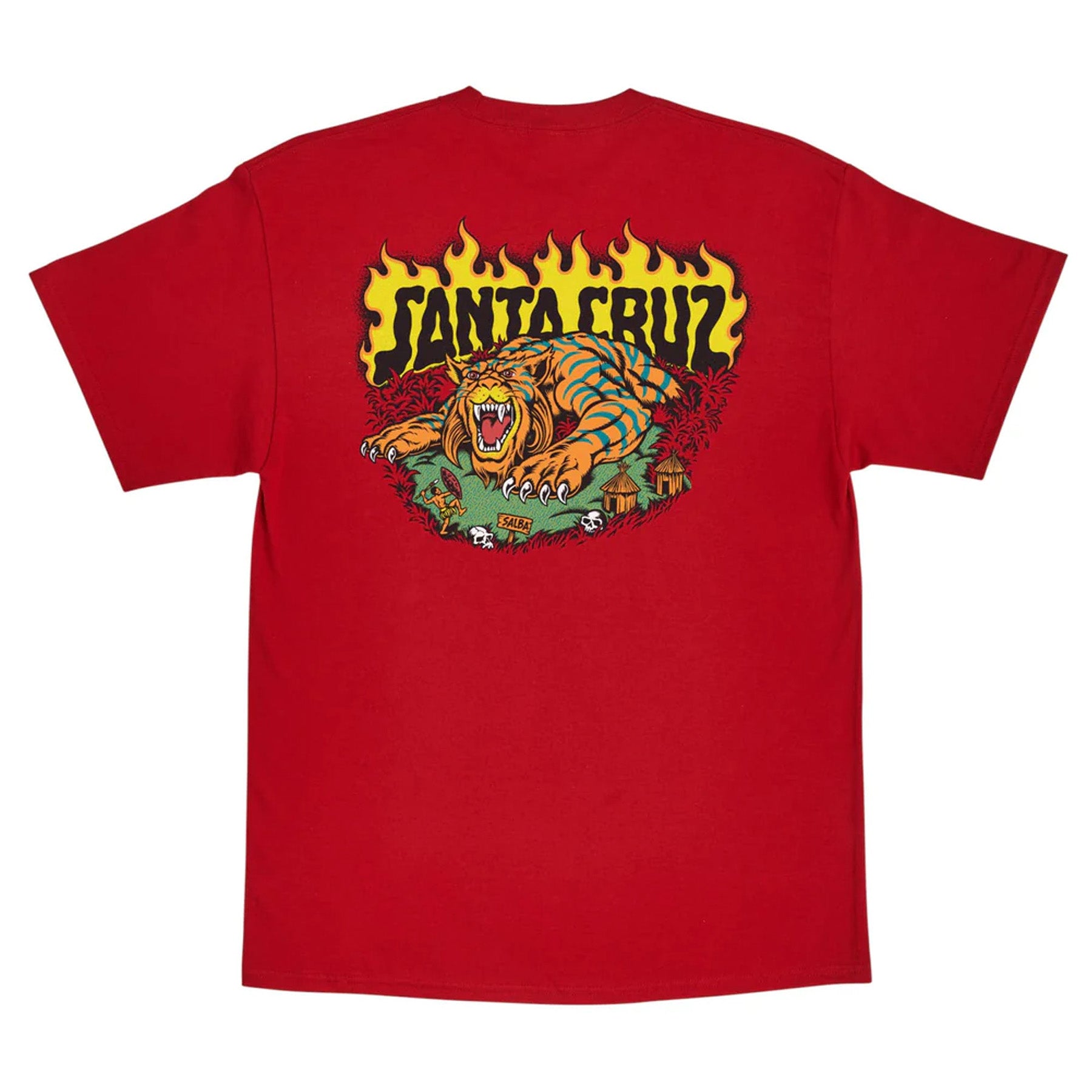 Santa Cruz Salba Tiger Redux Tee Rich Red