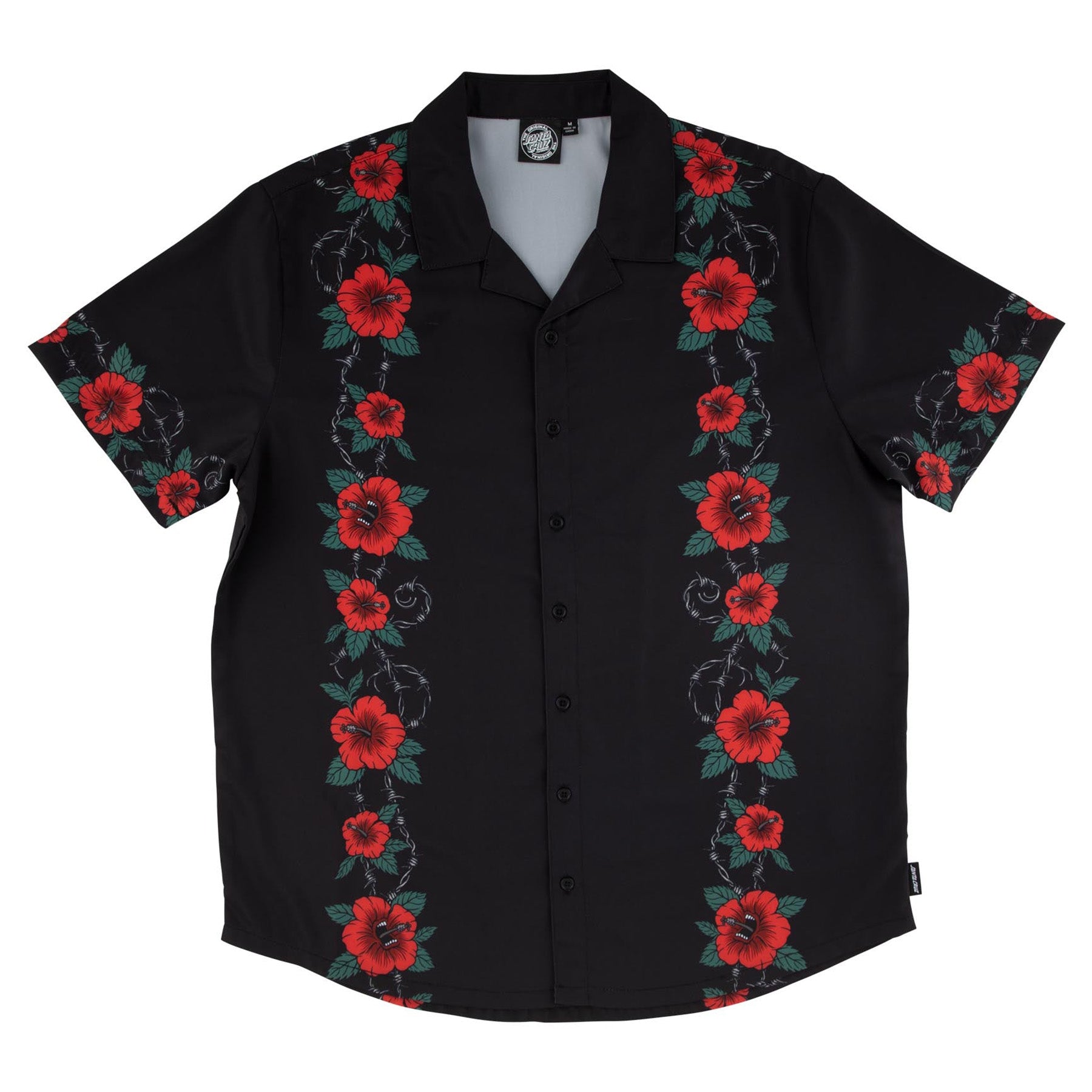 Santa Cruz Screaming Cabana Party Shirt Black