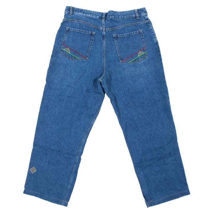 Overripe Satori Hemp Denim Jeans Mid Blue Rinse 34 (2004ish)