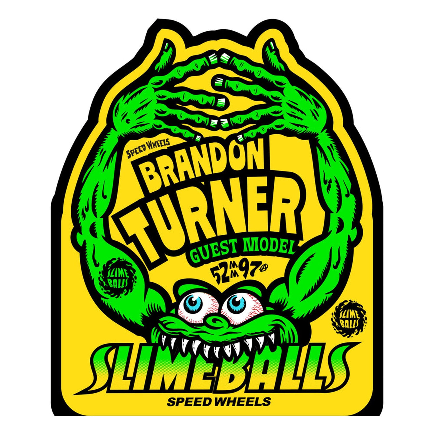 Slime Balls Wheels Brandon Turner Guest Chubbies 52mm 97a