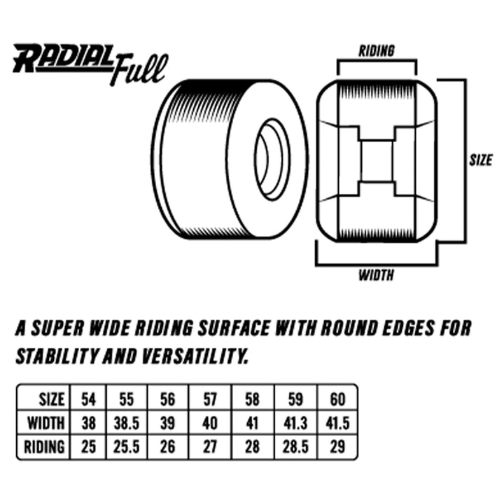 Spitfire Wheels Radial Full F4 99a 58mm