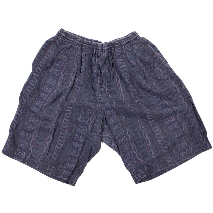 Overripe Stussy Cotton Surf Short AOP Blurpleish Large (early 90's)
