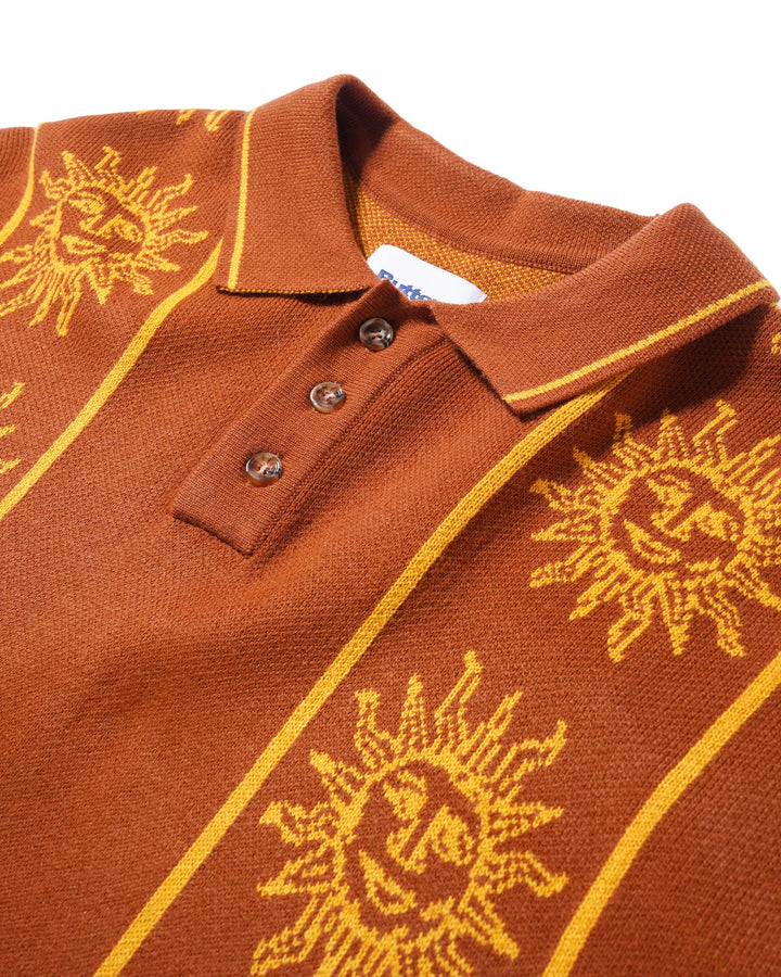 Butter Solar Knit S/S Shirt Brown