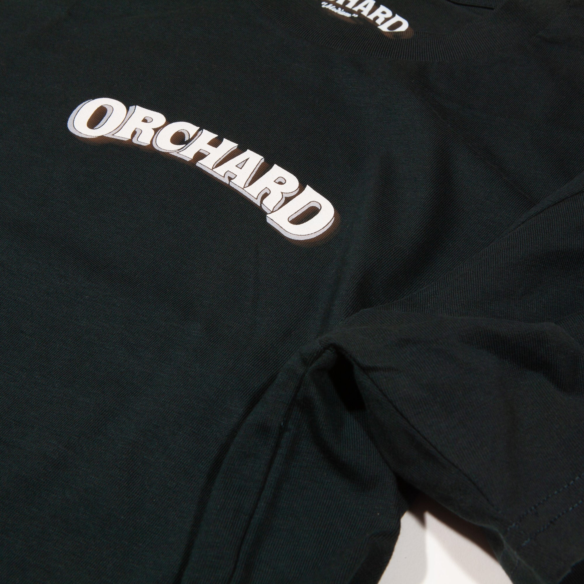 Orchard Text Shadow Tee Pine