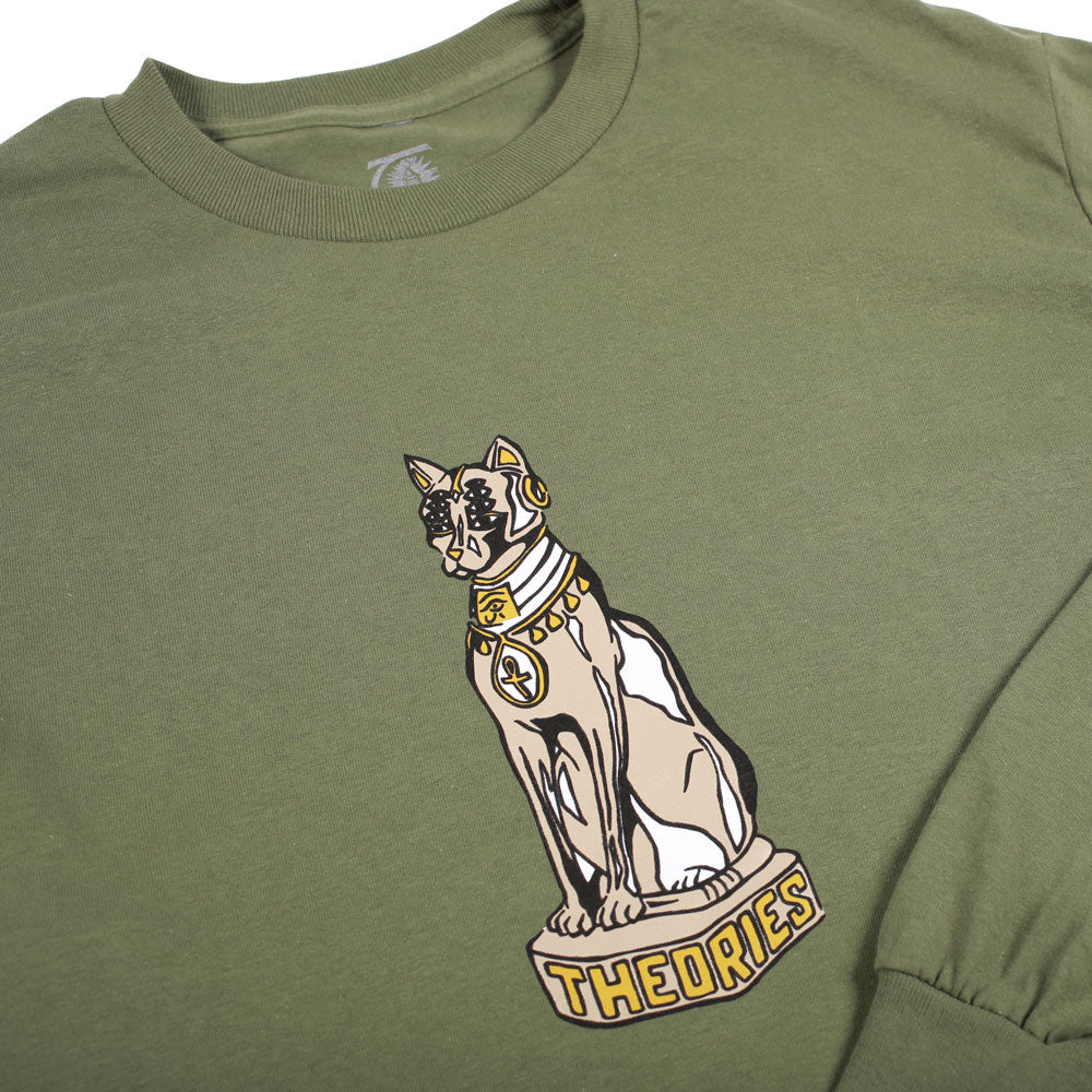 Theories Cat Goddess Longsleeve Tee Olive