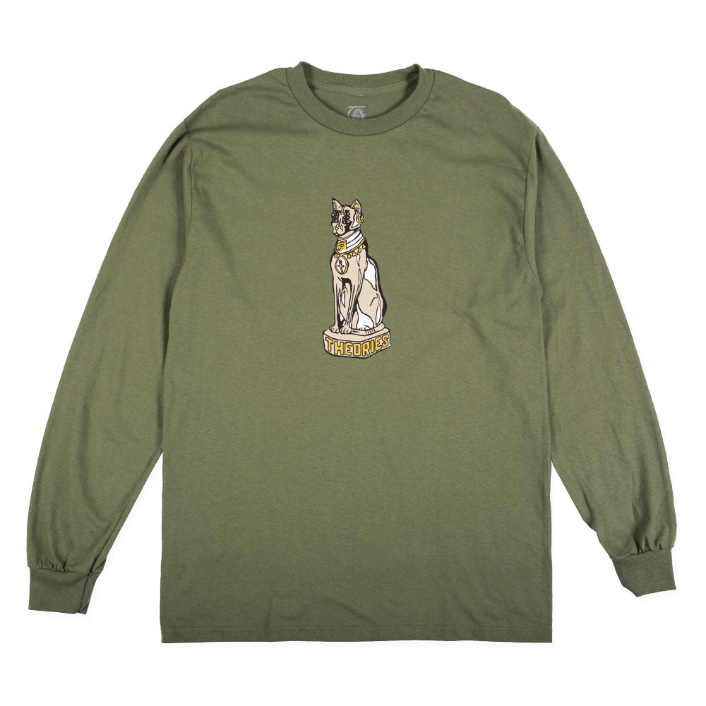 Theories Cat Goddess Longsleeve Tee Olive