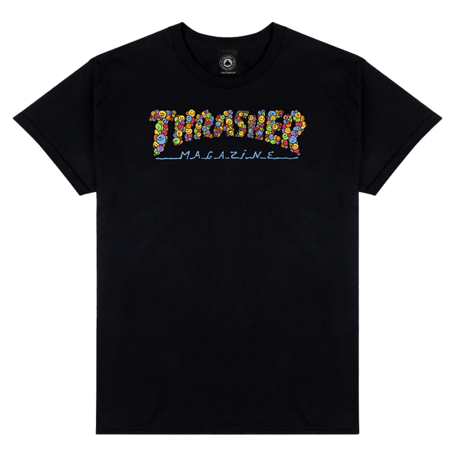 Thrasher Smile by Spanky Tee Black