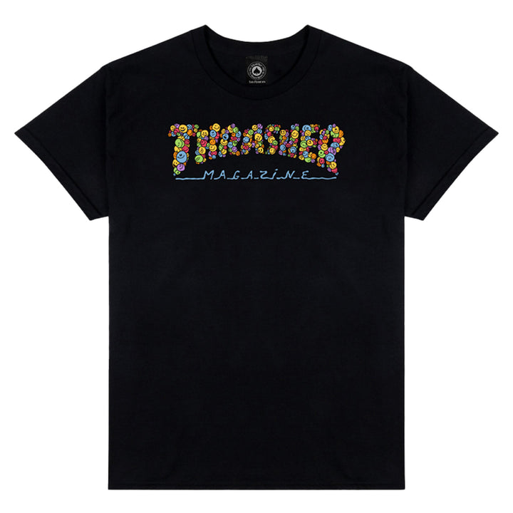 Thrasher Smile by Spanky Tee Black