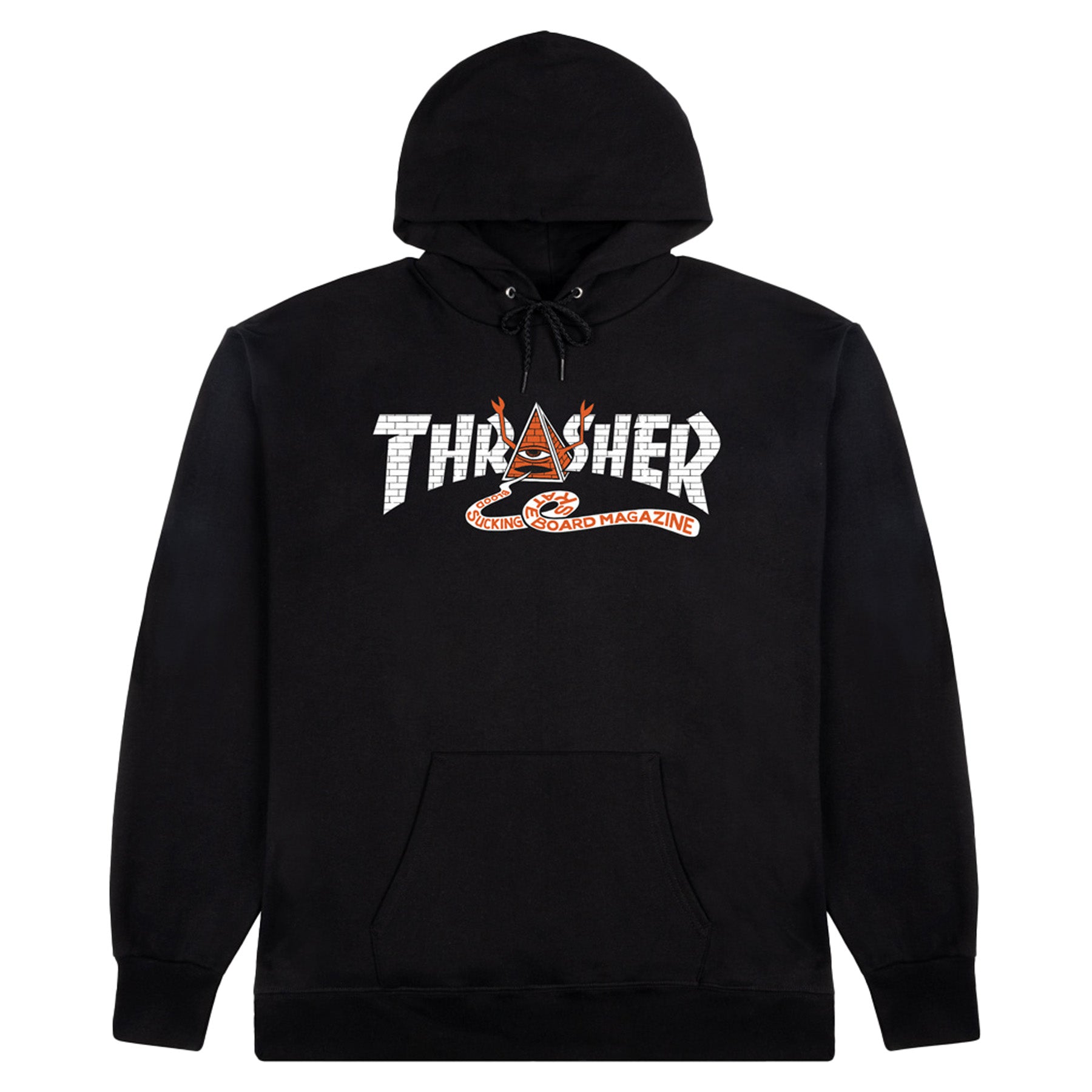 Thrasher x Toy Machine Pyramid Hoodie Black