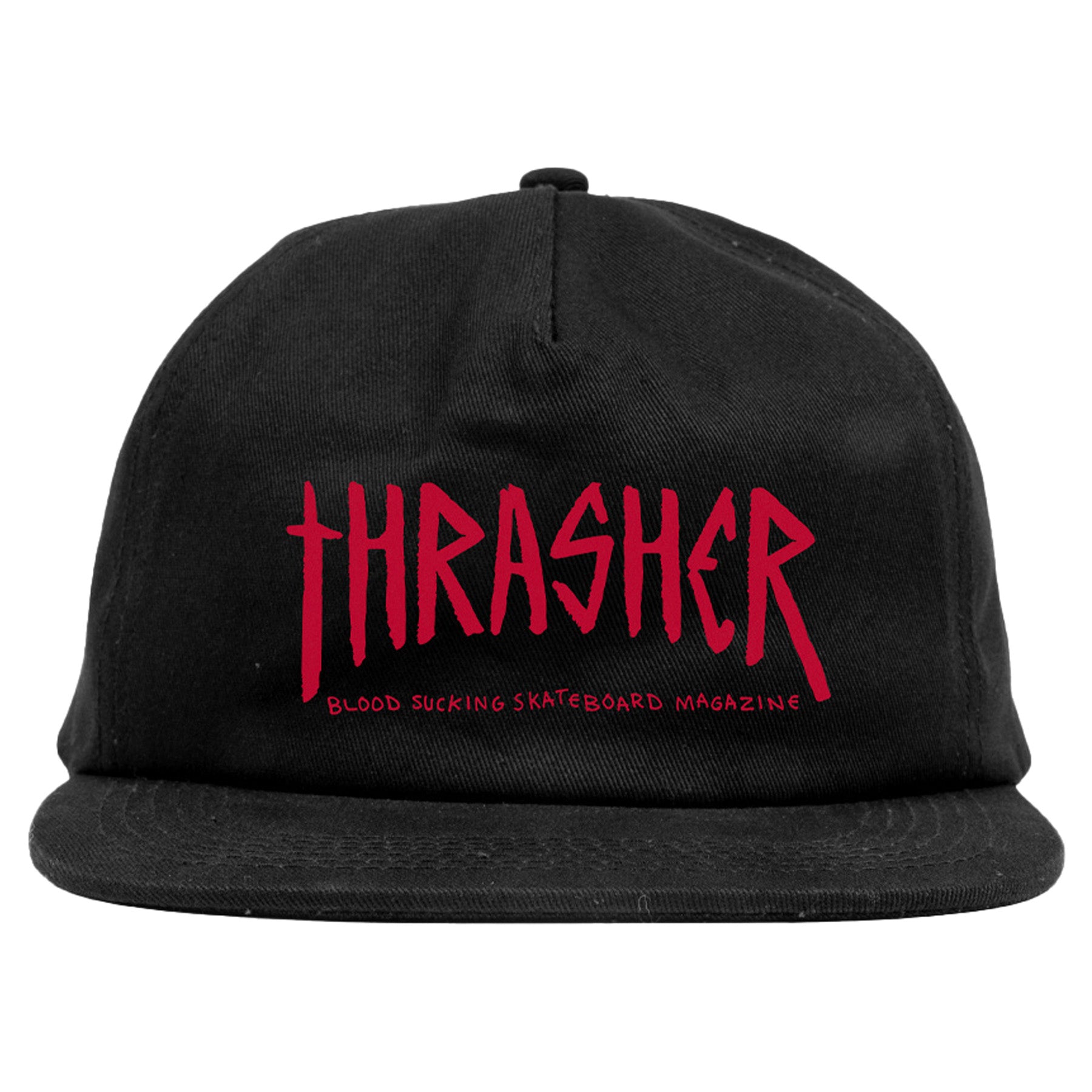 Thrasher x Toy Machine Scratch Snapback Hat Black