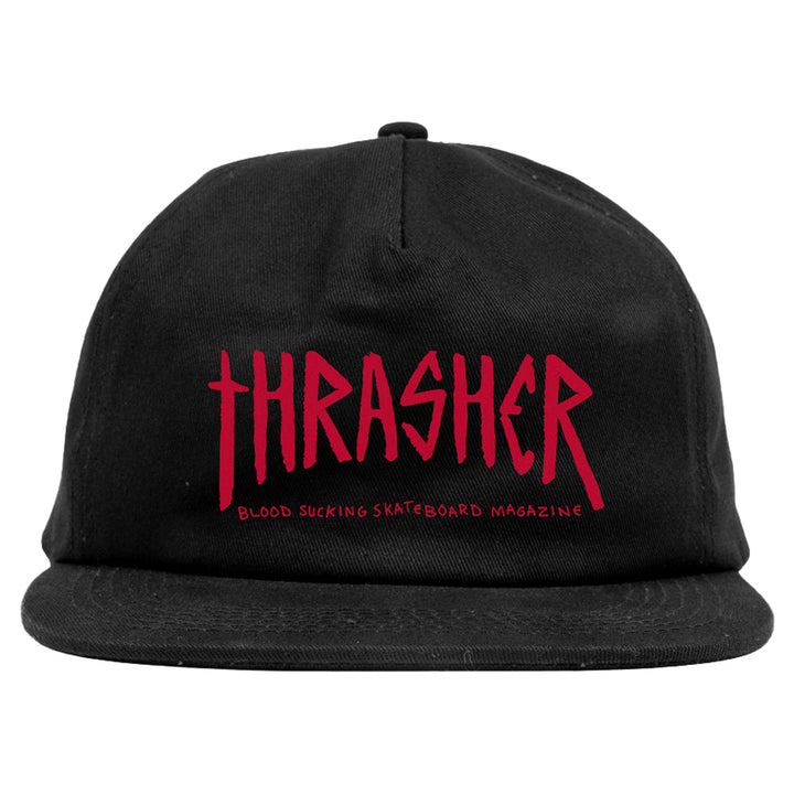 Thrasher x Toy Machine Scratch Snapback Hat Black