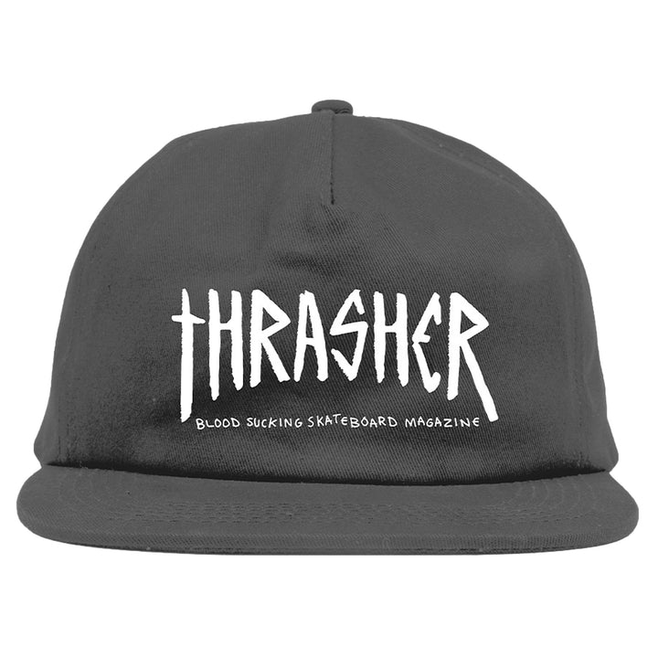 Thrasher x Toy Machine Scratch Snapback Hat Charcoal