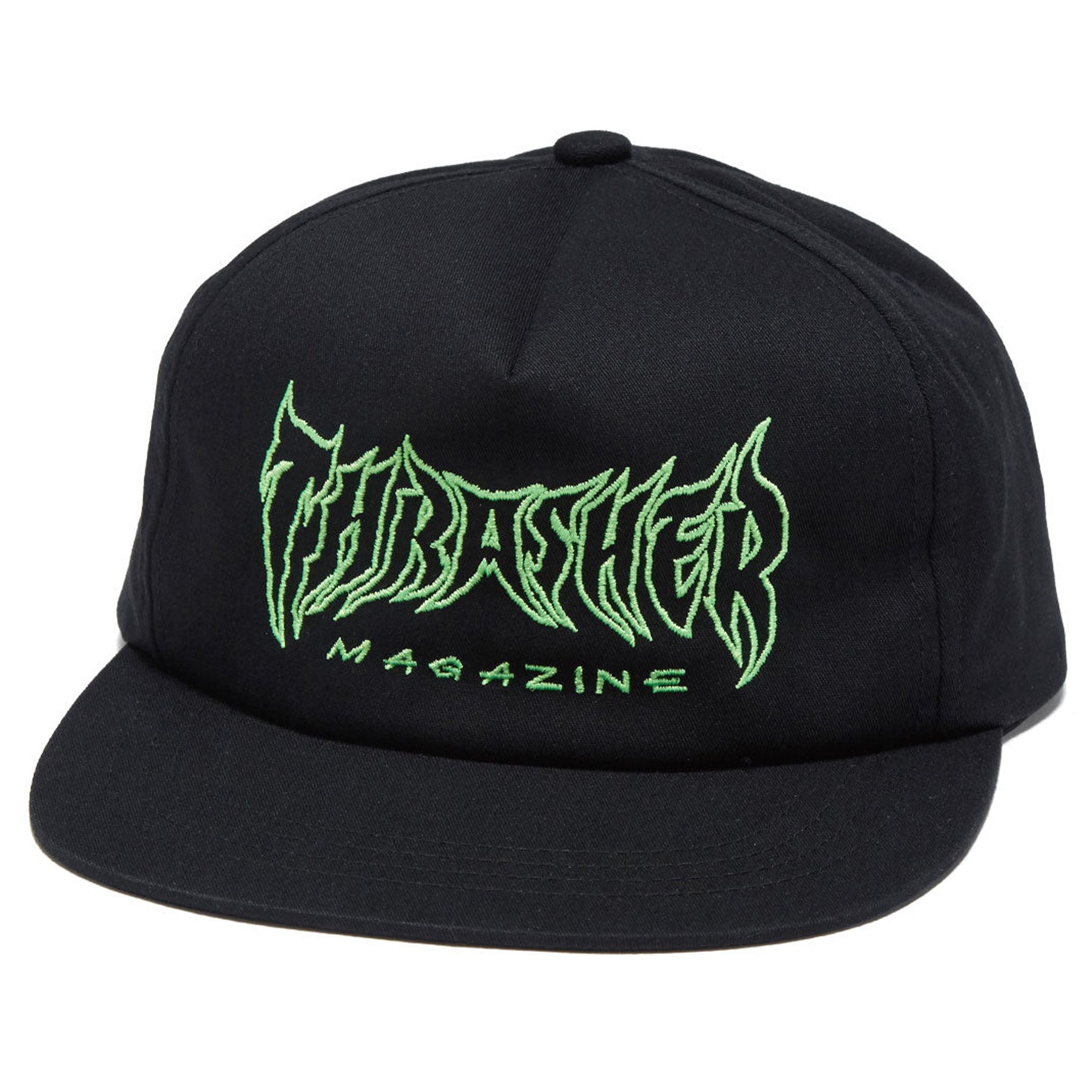 Thrasher Metal Snapback Hat Black
