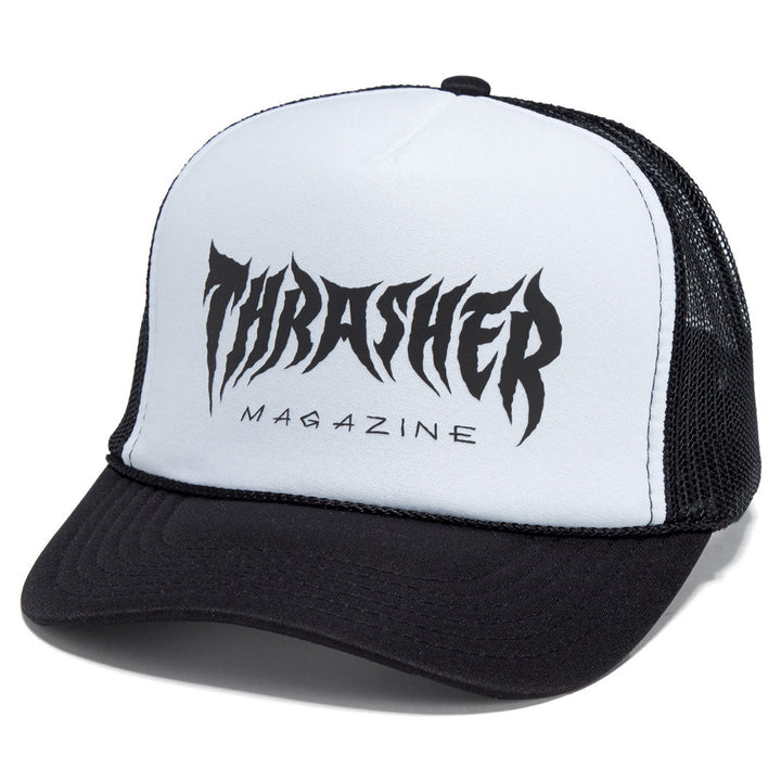 Thrasher Metal Trucker Hat Black/White