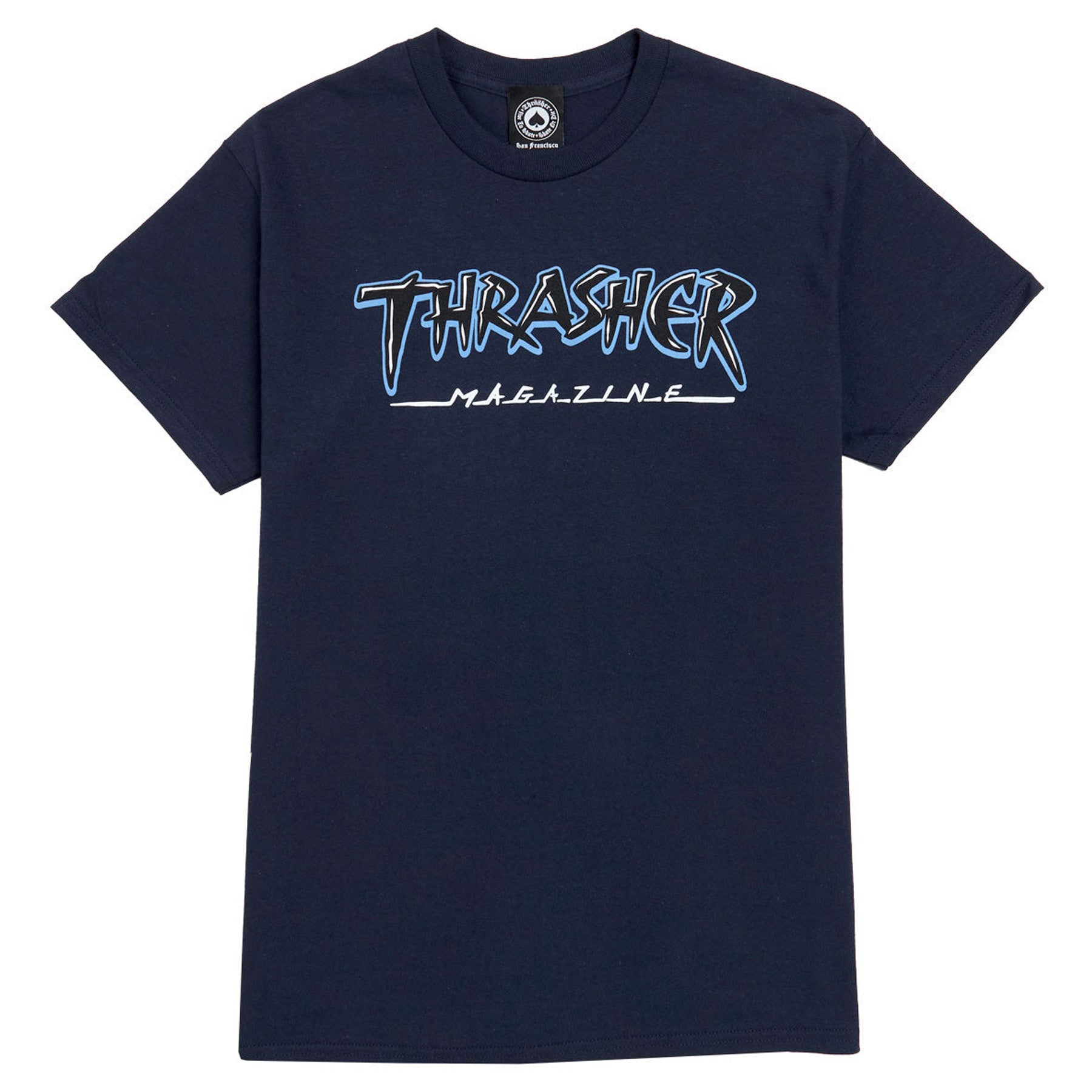 Thrasher Slash Tee Navy