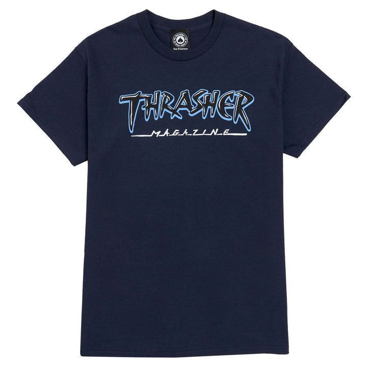 Thrasher Slash Tee Navy