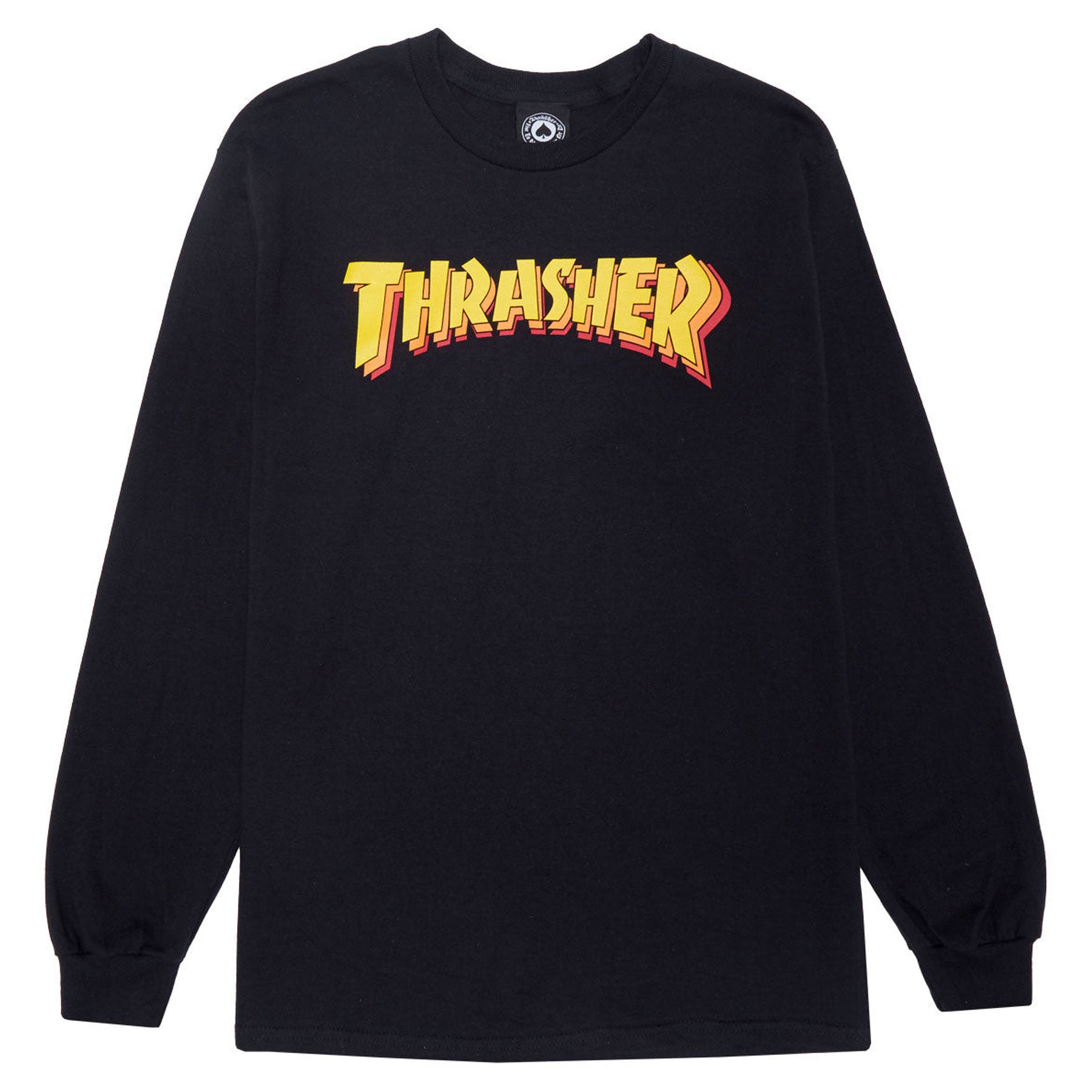 Thrasher Stacked Longsleeve Tee Black