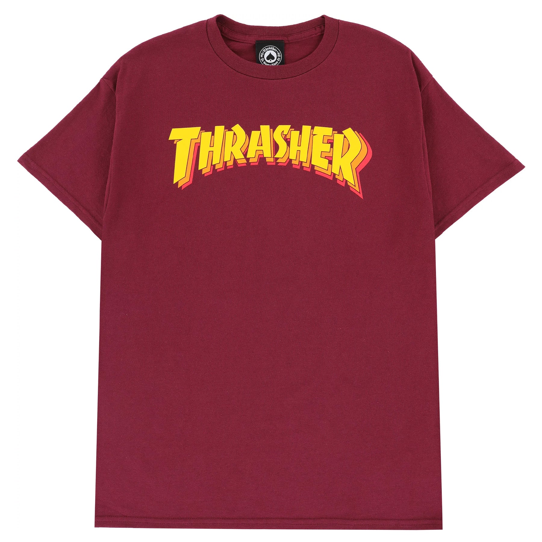 Thrasher Stacked Tee Maroon