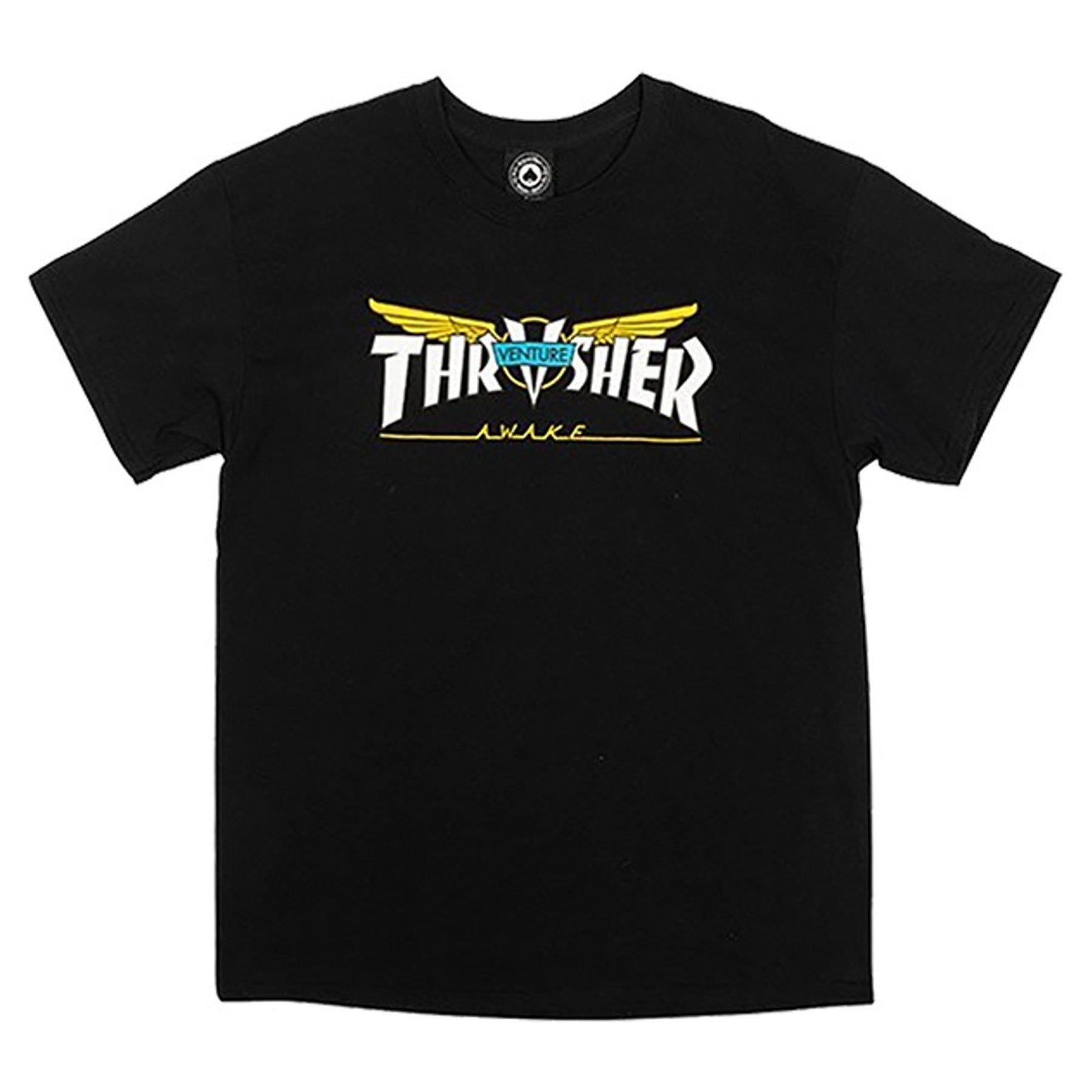 Thrasher x Venture Tee Black