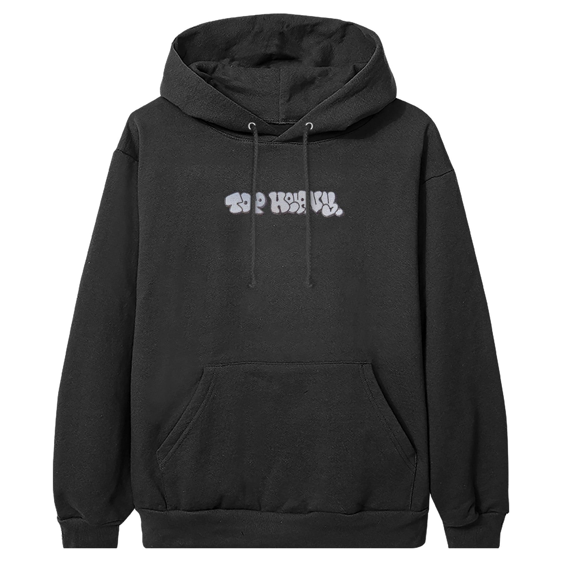 Top Heavy Throwie Emb Hoodie Black