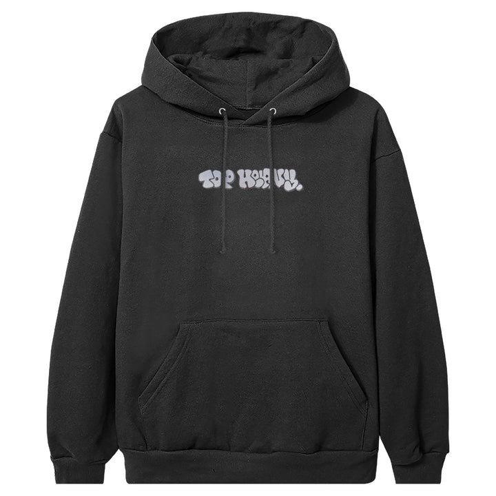 Top Heavy Throwie Emb Hoodie Black