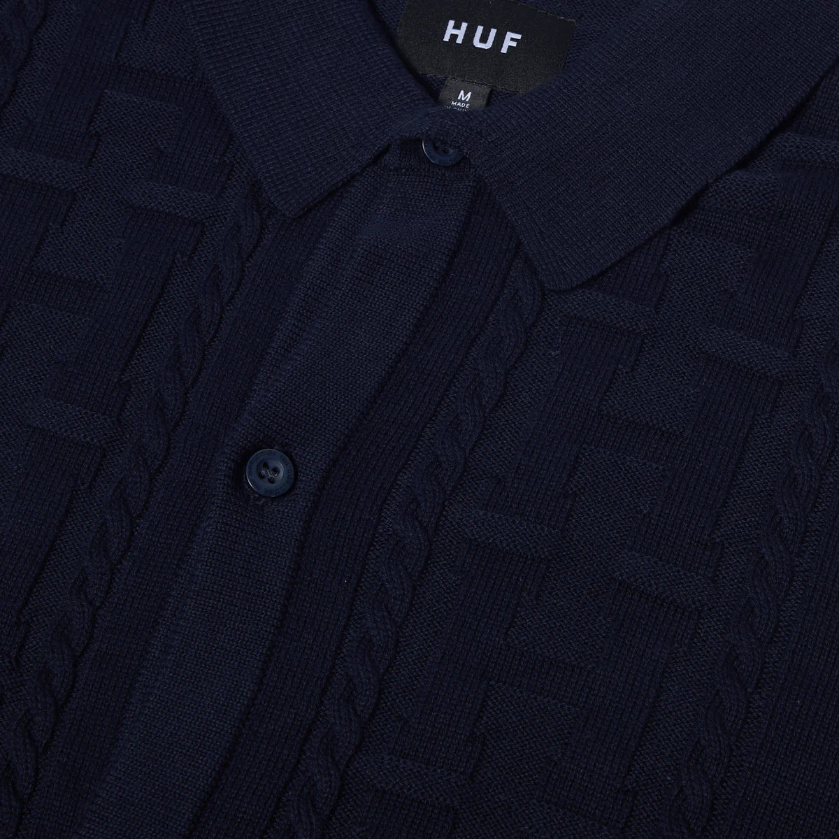 Huf Towner LS Knit Top Navy