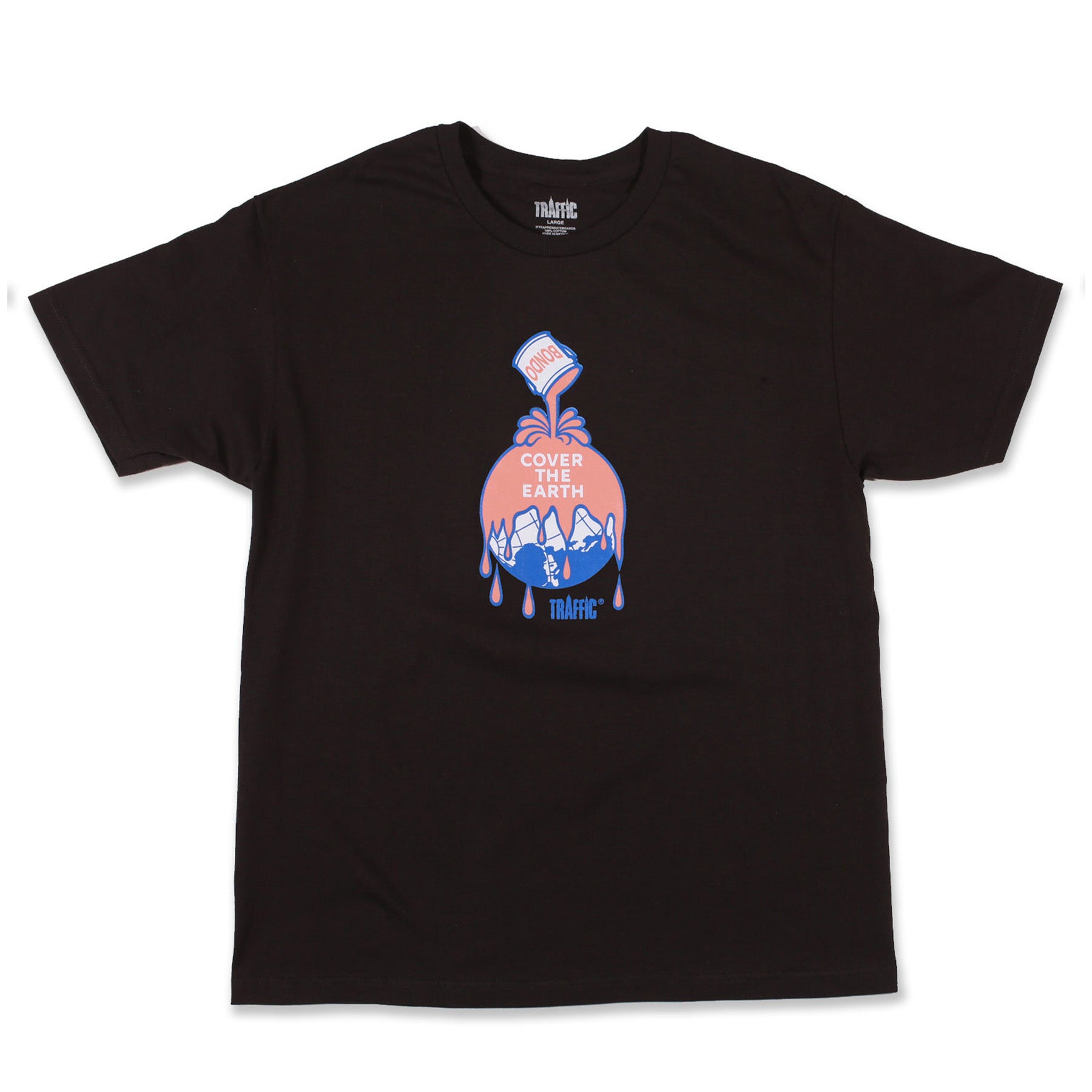 Traffic Cover The Earth Tee Black