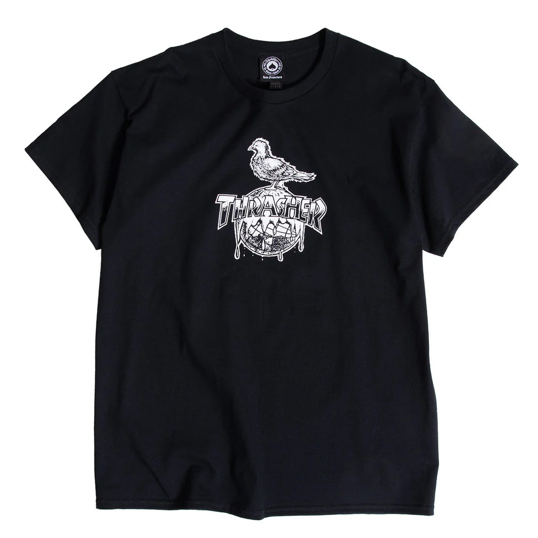 Thrasher x Antihero Cover The Earth Tee Black