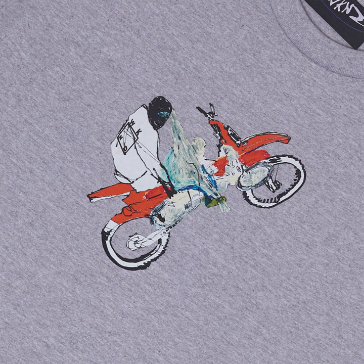 WKND Bike Tee Light Heather Grey