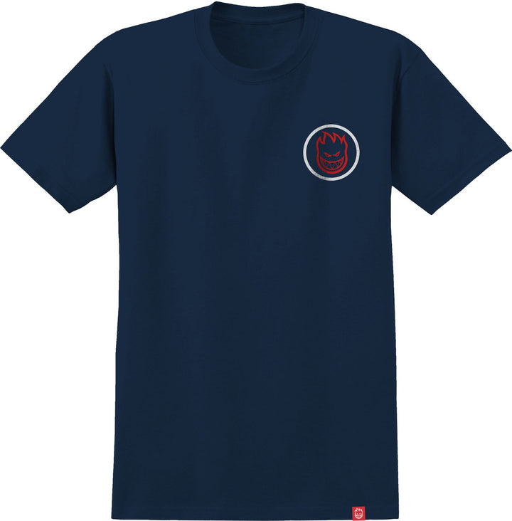 Spitfire Classic Swirl Overlay Tee Navy