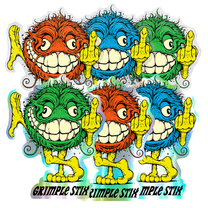 Grimple Stix Asphalt Animal Sticker Pack