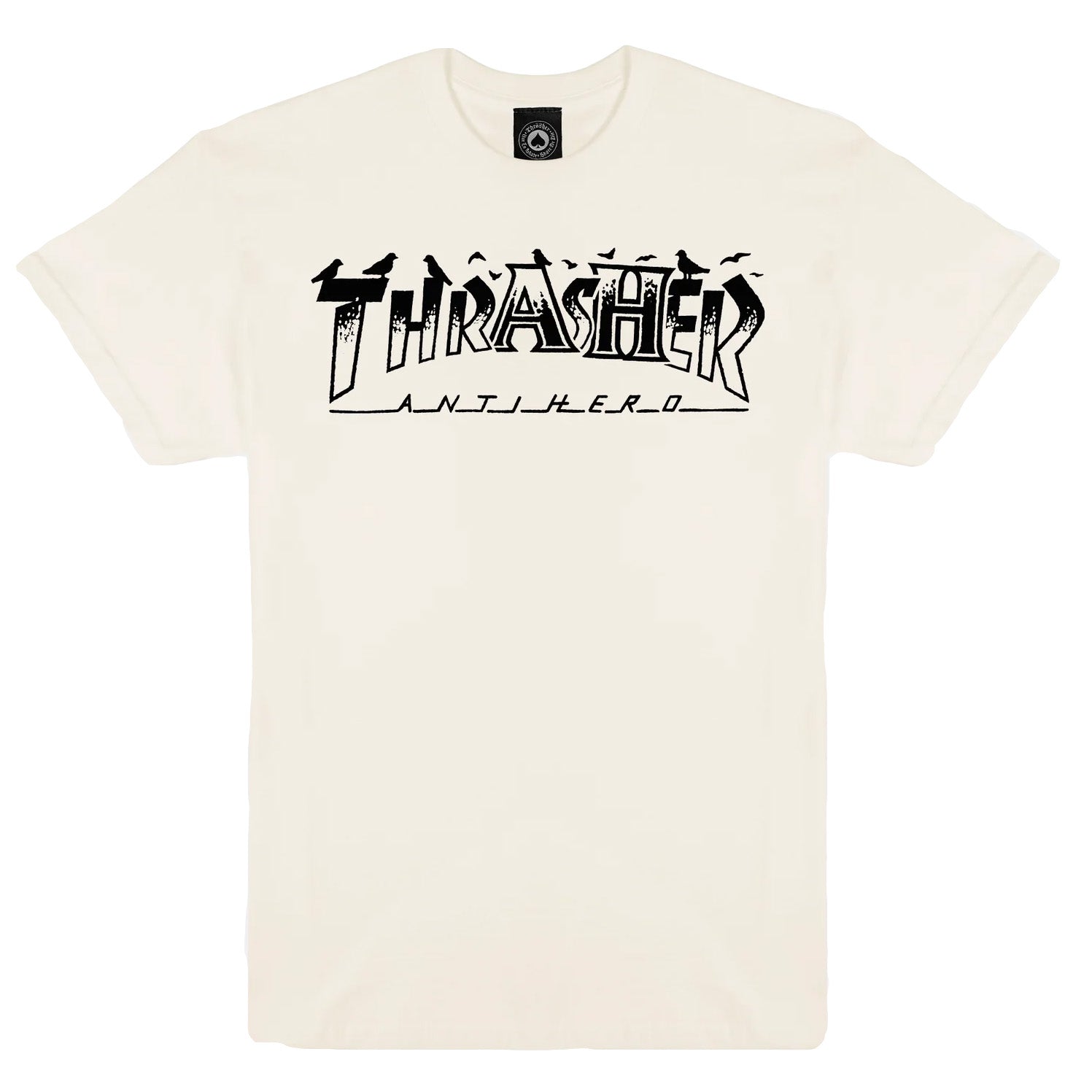 Thrasher x Antihero Pigeon Mag Tee Natural